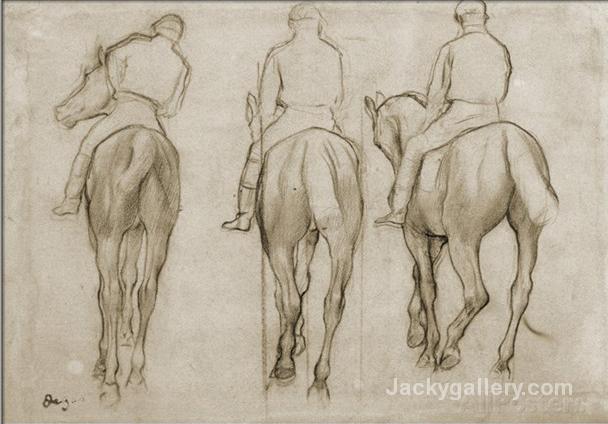 Jockeys by Edgar Degas paintings reproduction